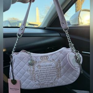 Juicy Couture Light Pink Tale Quilted Shoulder Bag